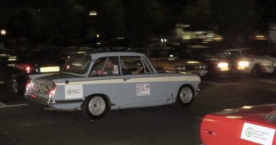 Triumphs Gather at Wetherby Services for Round Britain Reliability Run